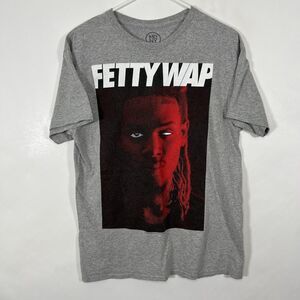 Fetty Wap MDNY Merch Direct T Shirt Mens Size Medium Gray Short Sleeve 2015